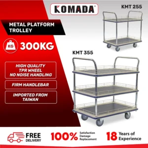 Multi Tiers Metal Trolley With Ledge (300KG)​ cover