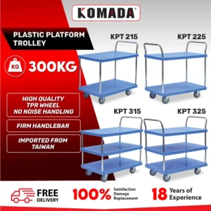 Multi Tiers Plastic Trolley (300KG) cover