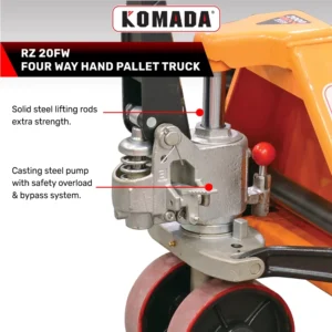 RZ Series Four Way Hand Pallet Jack hydraulic pump