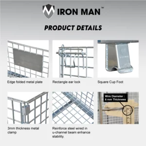 Pallet Mesh Without Wheel feature part details