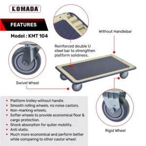 Metal Platform Trolley (200KG)​ KMT 104