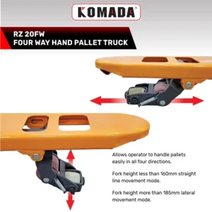 RZ Series Four Way Hand Pallet Jack four way wheel