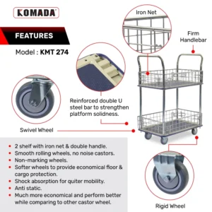 Iron Netting Trolley (200KG) KMT 274