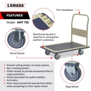 Metal Platform Trolley (300KG)​ KMT 115