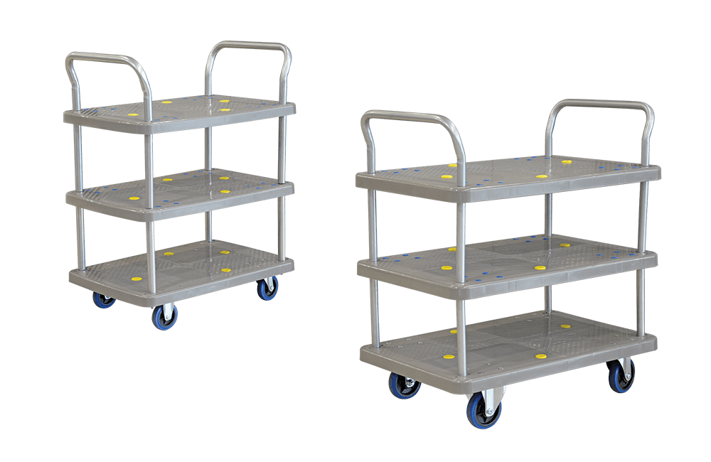 Three Tiers PVC Trolley (150/300KG)​