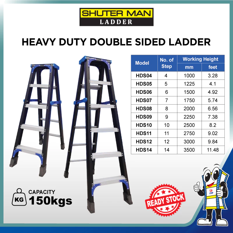 Heavy duty step ladder