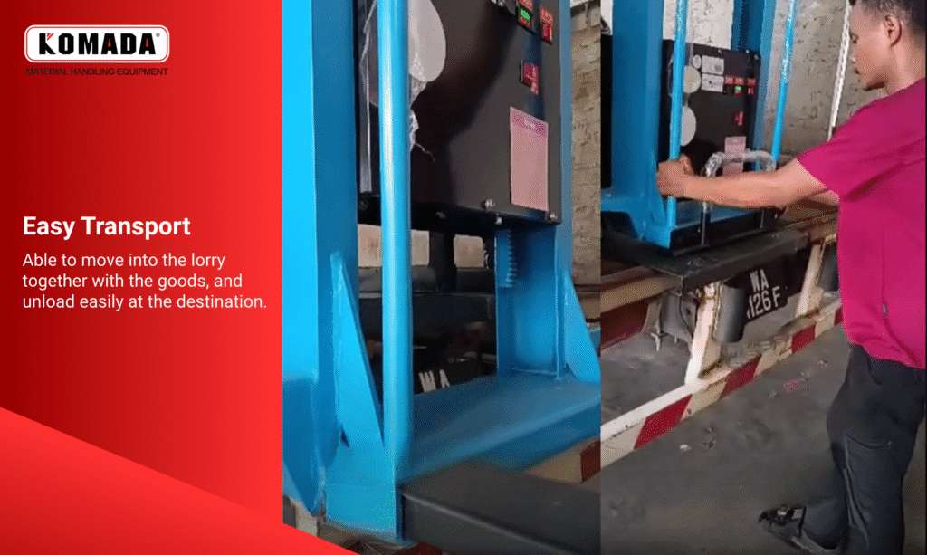 Semi Automated Self-lifting Stacker feature