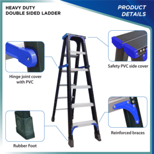 Heavy duty step ladder feature