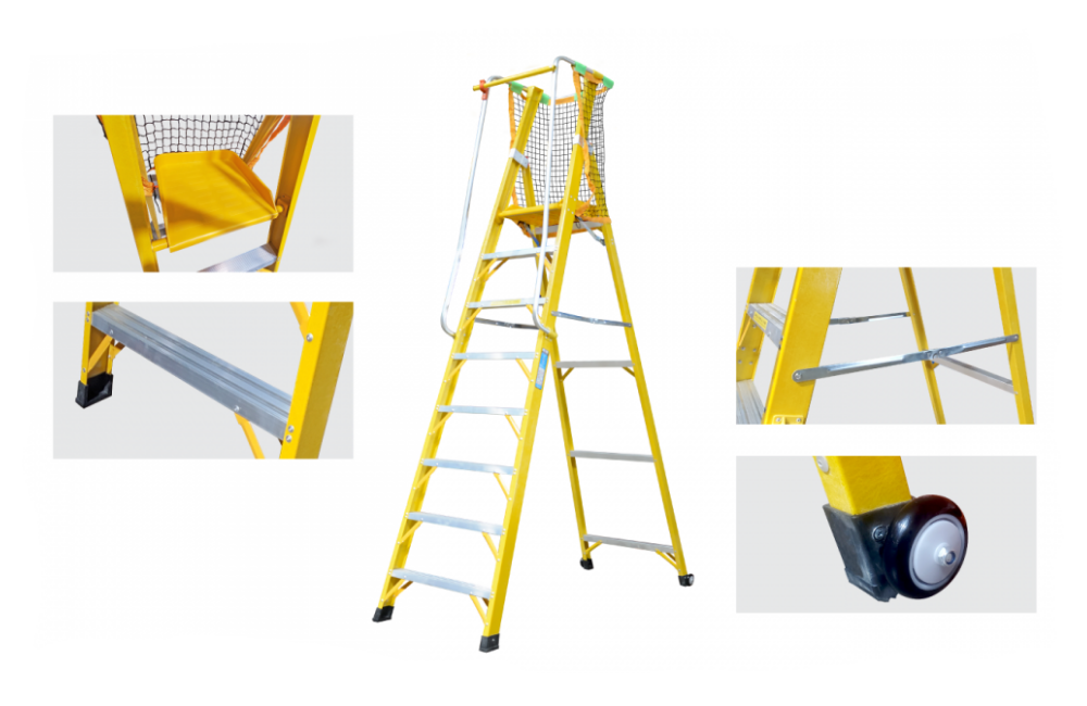Fiberglass Platform Ladder