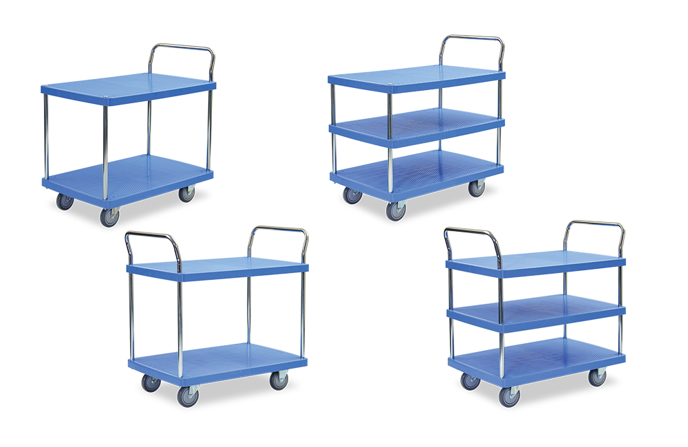 Multi Tiers Plastic Trolley (300KG)​